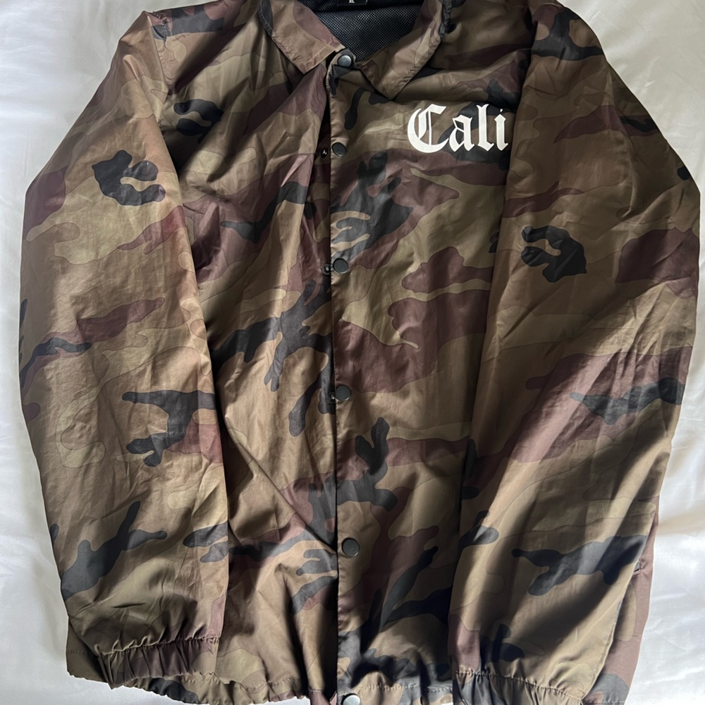 Camo windbreaker